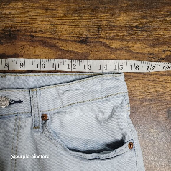 Levi's Jeans 31x32 Measures 30x31 Slim Fit 511 Light Wash Hipster Streetwear - Picture 7 of 12